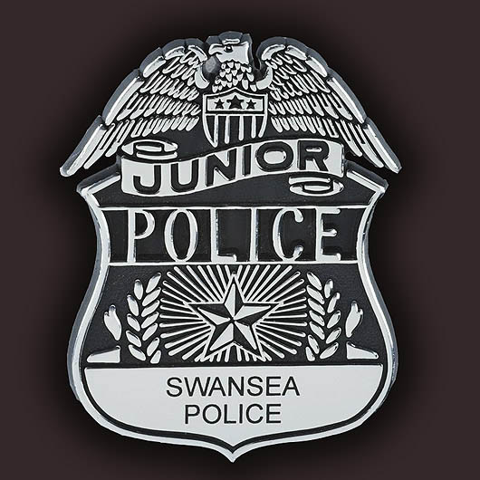 plastic Shield police badges with custom imprint